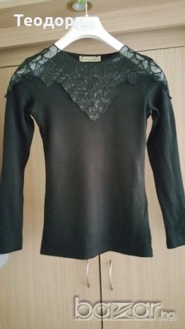 Нова блуза с тюл, снимка 2 - Блузи с дълъг ръкав и пуловери - 19717784
