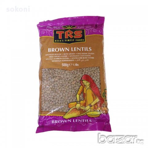 TRS Brown Lentils 500g / ТРС Кафява Леща 500гр, снимка 1 - Домашни продукти - 16992683