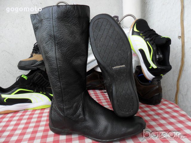 LANDS'END 40 original , 100% естествена кожа, дамски ботуши,GOGOMOTO.BAZAR.BG®, снимка 18 - Дамски ботуши - 12643772