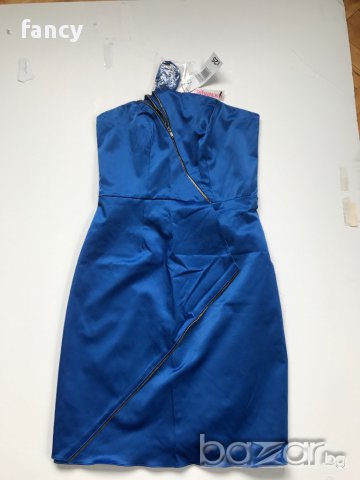 Нова синя дамска рокля, с етикет, снимка 2 - Рокли - 18147881