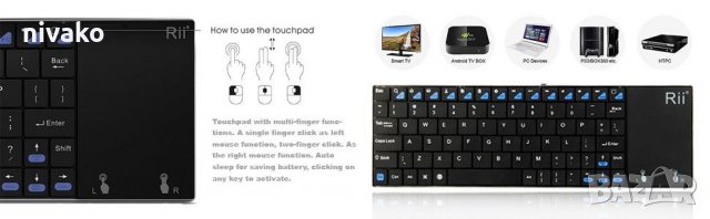 Продавам Ultra Slim Portable Mini Wireless Bluetooth Keyboard, снимка 4 - Клавиатури и мишки - 22150549