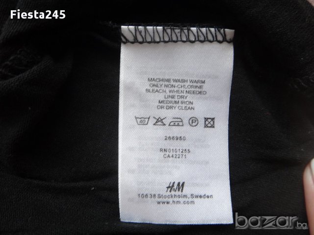 Черен потник с паети марка НМ, снимка 7 - Потници - 11044819