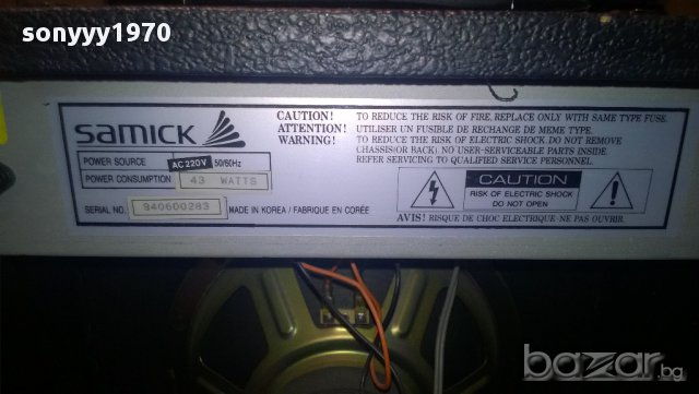 samick la30r-made in korea-44/44/25см-внос швеицария, снимка 16 - Ресийвъри, усилватели, смесителни пултове - 9841664