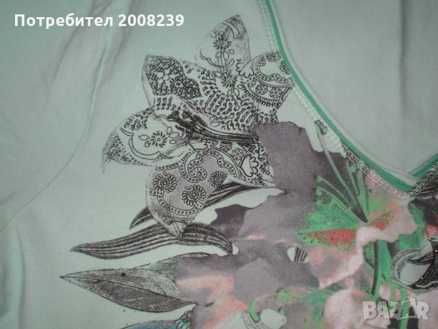 Красива памучна блуза , снимка 4 - Тениски - 22333247
