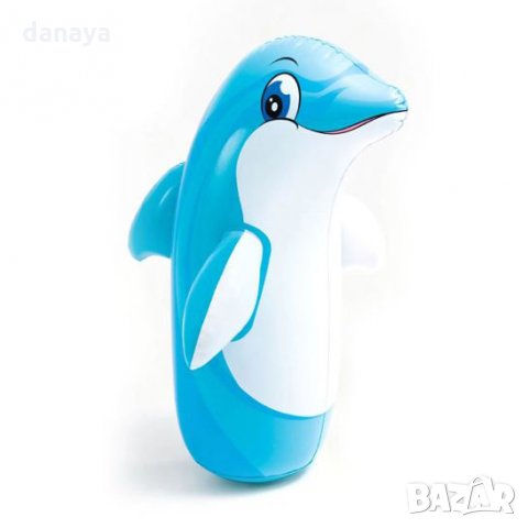 851 Детска надуваема боксова круша с основа Тигър и Делфин 98x44см, снимка 10 - Надуваеми играчки - 24935771