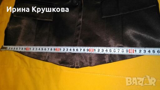 Тънко тъмнокафяво вталено елегантно сако на ELIZABETH р-р 48, снимка 9 - Сака - 25568317