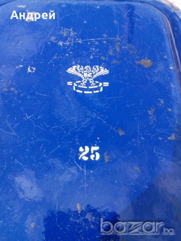 Емайлиран поднос, снимка 5 - Антикварни и старинни предмети - 18664825