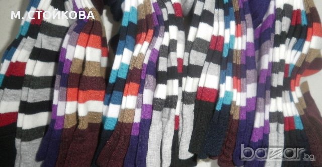 Дълги памучни чорапи - едноцветни или рае - последни бройки , снимка 3 - Други - 20375634