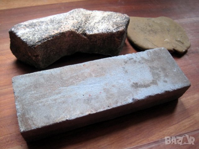 Стари занаятчийски брусове за заточване на ножове, ножици и др. инструменти, масат, точило, камък, снимка 5 - Колекции - 23135312