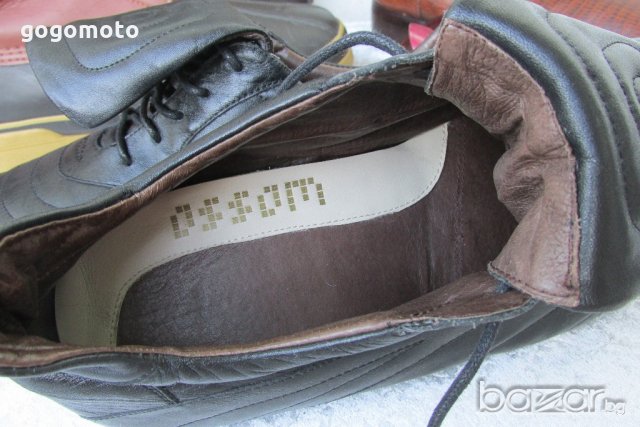 100% естествена кожа, стоножки, бутонки, футболни обувки,треньорски,съдийски  OSSOM,N- 44, снимка 6 - Маратонки - 18597155