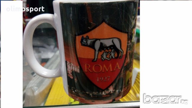 Порцеланова чаша AC Roma  нова, снимка 1 - Фен артикули - 19238518