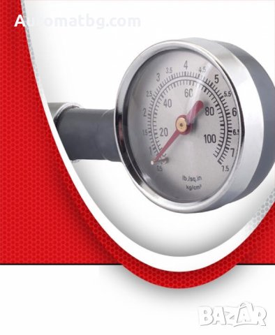 Манометър метален за гуми 1бр., снимка 2 - Аксесоари и консумативи - 23640315
