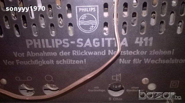 TUBE philips-антика-лампа-работи-внос швеицария, снимка 13 - Ресийвъри, усилватели, смесителни пултове - 16706988