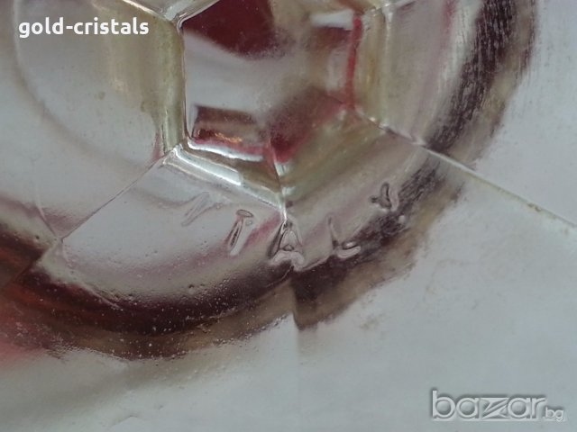  кристални чаши италия с позлата, снимка 14 - Антикварни и старинни предмети - 19846396
