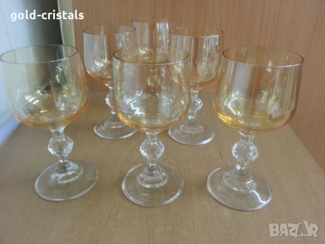 Ретро кристални чаши , снимка 1 - Антикварни и старинни предмети - 25384179