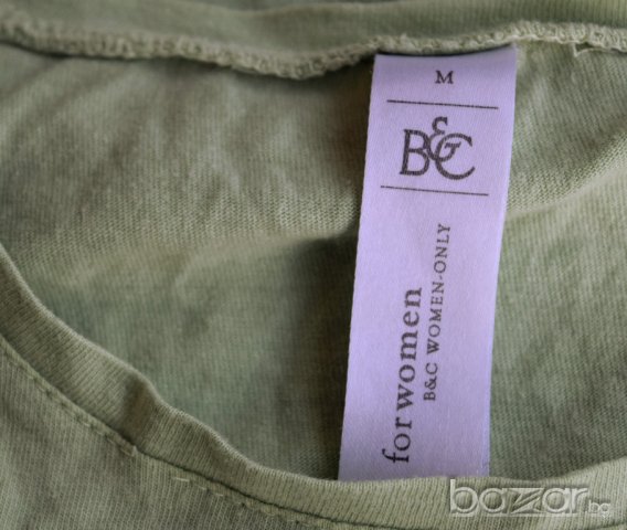 B&C дамска тениска резида с принт много мека, снимка 3 - Тениски - 20605311