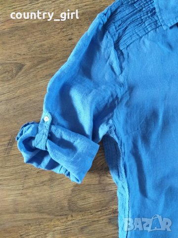 Massimo Dutti womens shirt - страхотна дамска риза 100% ЛЕН, снимка 5 - Ризи - 25995638