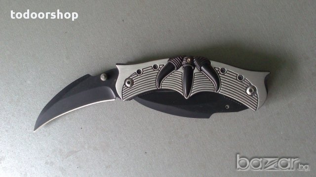  Twin Blade Batarang Style джобен нож Драконов нокът, снимка 2 - Подаръци за мъже - 13430995