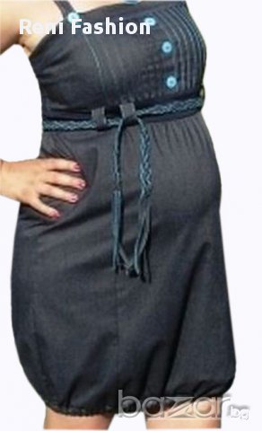 Сукман за макси дами и бременни 043 деним, снимка 2 - Дрехи за бременни - 9195957