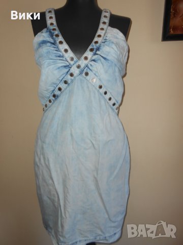 Дънкова рокля Аmnezia madness national jeans , снимка 7 - Рокли - 22781867