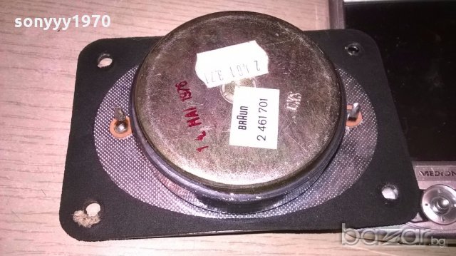 поръчан-braun 12х8см-високочестотен 1-брои-внос швеицария, снимка 6 - Тонколони - 18639794