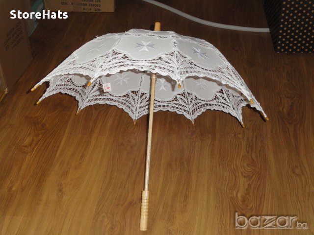 дантелени чадъри, снимка 12 - Сватбени аксесоари - 9256617