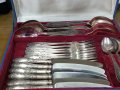 Старинни руски посребрени прибори за хранене, снимка 2