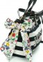 ПРОМО 🍊 JUICY COUTURE 🍊 Дамска чанта в черно и бяло BLACK & WHITE 21x28x14 см нова с етикети, снимка 6