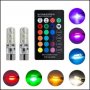RGB LED крушки с дистанционно управление за автомобил, снимка 2