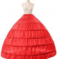 Кринолин за рокля 6 обръча червен, снимка 1 - Други - 20998059
