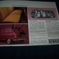 Две стари рекламни брошури за Renault 4 и Renault 6, снимка 9 - Други ценни предмети - 25662165