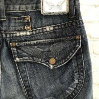 $218 Мъжки дънки Robin's Jean Men's Straight Leg Flap Pocket Jeans-Style D5030 - Size 34 x 33, снимка 3 - Дънки - 26070800