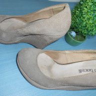 Обувки платформа - естествен велур, снимка 6 - Дамски ежедневни обувки - 8722113