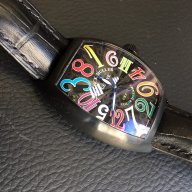 Мъжки луксозен часовник Franck Muller Crazy Hours black, снимка 2 - Мъжки - 16678455