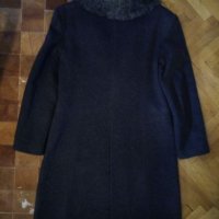 Луксозно дамско палто DIKA с яка от еко кожа, снимка 4 - Палта, манта - 24510994