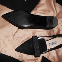 Дамски елегантни оригинални  обувки Prada Women's Black Loafer 100 % кожа , снимка 3 - Дамски обувки на ток - 18714675
