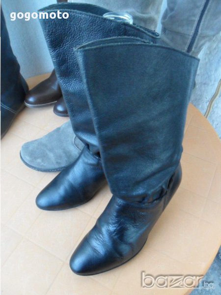 дамски 36 -37 кожени ботуши,100% естествена кожа, GOGOMOTO.BAZAR.BG , снимка 1