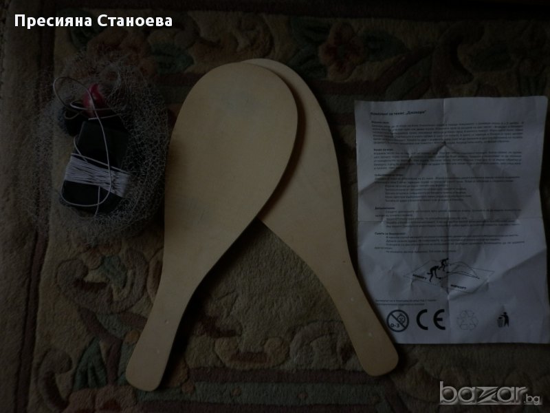 Комплект от две дървени ракета Jokari , снимка 1