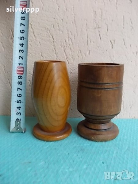  Дървени моливници - 2 бр. , снимка 1