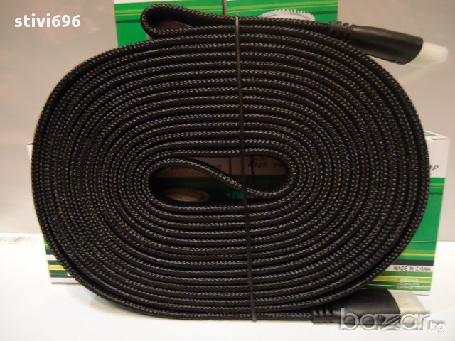 Кабел Плосък Hdmi/hdmi - 5.00 метра БЕЗ АНАЛОГ Ново., снимка 2 - Други - 12727961
