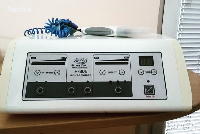 Професионален апарат за ултразвуков пилинг Silver Fox Ultrasonic skin scrubber F-808 , снимка 2 - Козметични уреди - 19946488