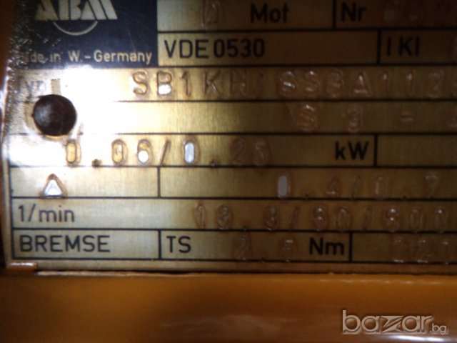 немски мотор-редуктор, снимка 5 - Резервни части за машини - 6052754