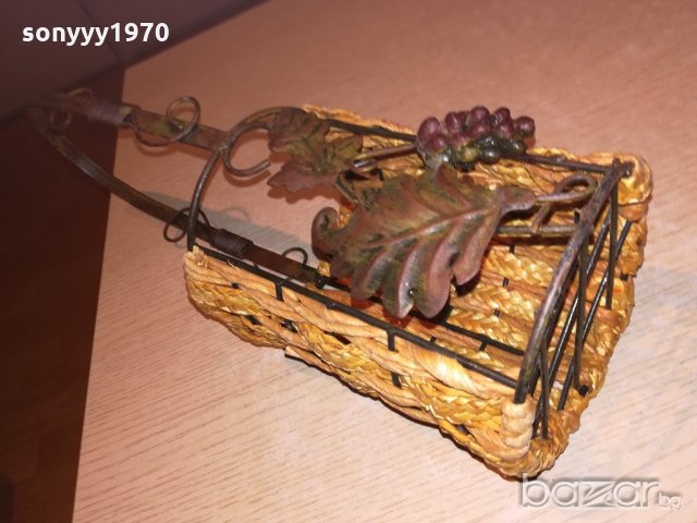 поставка за вино-метална с оплетка-40х12см-внос швеицария, снимка 17 - Колекции - 20310658