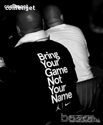 НОВО! Хитова мъжка тениска BRING GAME с AIR JORDAN принт! Създай модел С ТВОЯ ИДЕЯ!, снимка 2 - Тениски - 14448139
