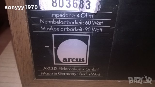 arcus ts15 2x90w/4ohm-made in west germany-внос швеицария, снимка 14 - Тонколони - 24088013