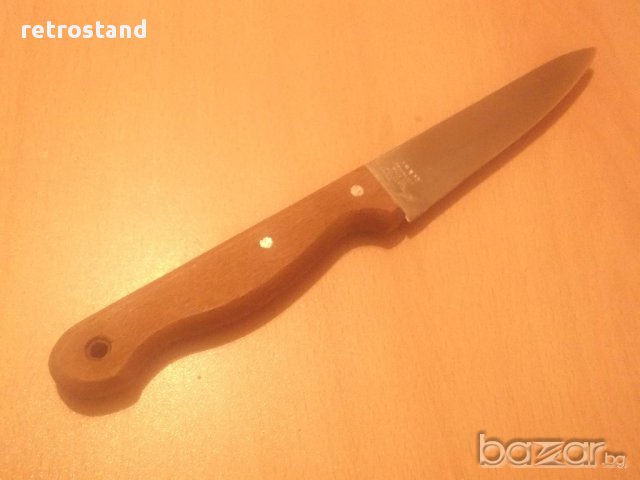 № 1822  стар нож - IKEA - с дървена дръжка - неръждаема стомана - дължина 26 см острие 12,5 см