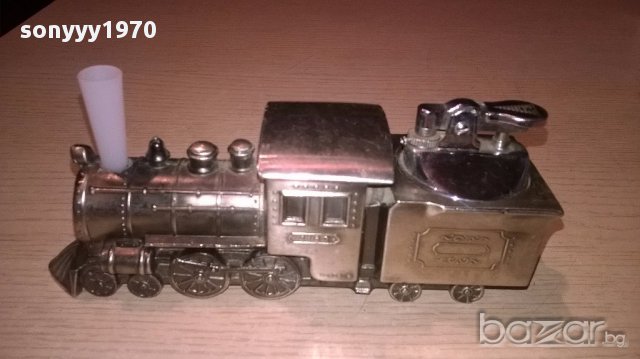 JAPAN локомотив-запалка-made in japan 16/7/5см-внос швеицария, снимка 4 - Антикварни и старинни предмети - 16433799
