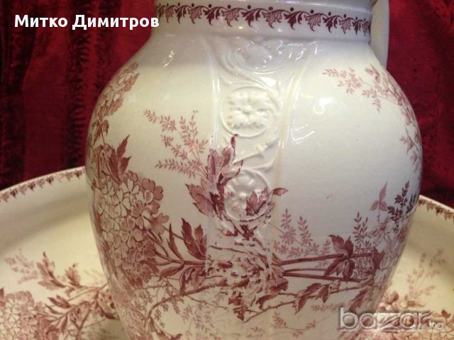 Леген и кана за миене Societe Ceramique Maestricht 1836-1969, снимка 4 - Антикварни и старинни предмети - 13474902