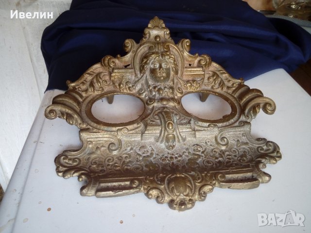 барокова мастилница от бронз, снимка 1 - Антикварни и старинни предмети - 22122331