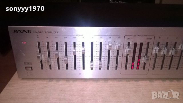 ПОРЪЧАН-rising eq-10 equalizer-made in japan-внос швеицария, снимка 6 - Ресийвъри, усилватели, смесителни пултове - 22189284